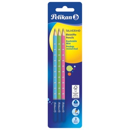 [000042908] Olovka grafitna HB Silverino pk3 Pelikan 811149 (100401657) sortirano blister