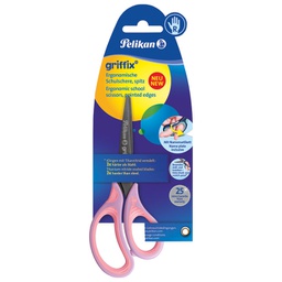 [000042911] Škare školske 15cm Griffix Pelikan 810258 ljubičasto-roze blister!!