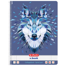 [000043016] Blok kolegij A4 karo  80L Wild Animals vuk Herlitz 50027774!!