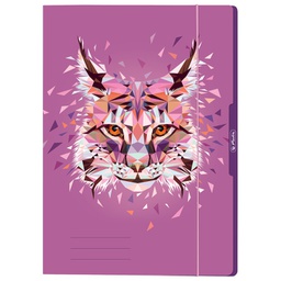 [000043022] Fascikl klapa s gumicom karton A4 Wild Animals ris Herlitz 50027958!!
