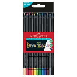 [000043031] Boje drvene  12boja trokutaste Black Edition Faber-Castell 116412 blister