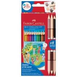 [000043072] Boje drvene  10boja Grip 2001+3boje drvene obostrane Faber Castell 201746 blister!!
