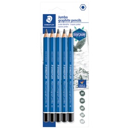 [000043123] Olovka grafitna pk5 Mars Lumograph jumbo Design Journey Staedtler 100J-S BK5 blister!!