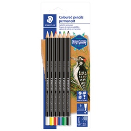 [000043125] Olovka specijalna permanentna Glasochrom Design Journey pk6 Staedtler 10820BK6-C sortirano blister