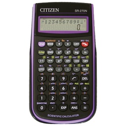 [000002449] Kalkulator tehnički 10+2mjesta 236 funkcija Citizen SR-270NPU crni/ljubičasti blister!!