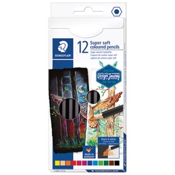 [000043134] Boje drvene  12boja Super Soft black Design Journey Staedtler 149C C12 blister