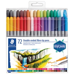 [000043161] Flomaster 72boje obostrani s 2 vrha Design Journey Staedtler 3200 TB72 blister