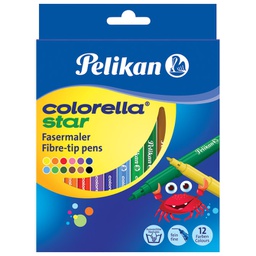 [000043250] Flomaster školski  12boja Colorella star C302/12 Pelikan 814508 blister!!
