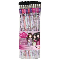 [000043437] Olovka grafitna HB s gumicom u čaši Sparkle&Bloom pk48 Gorjuss 666GJD04!!