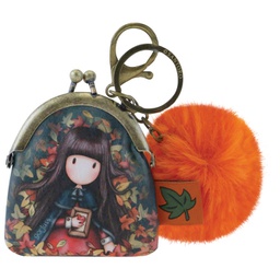 [000043493] Privjesak za ključeve torbica+pom pom Autumn Leaves Gorjuss 919GJ04 blister
