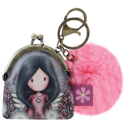 [000043494] Privjesak za ključeve torbica+pom pom Little Wings Gorjuss 919GJ05 blister