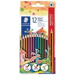 [000043512] Boje drvene  12boja Noris colour+olovka grafitna HB gratis Staedtler 185 SET9 blister