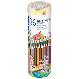 [000043515] Boje drvene  36boja metalni tuljak Noris colour Staedtler 185 MD36!!