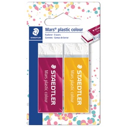 [000043521] Gumica Mars plastic colour pk2 Staedtler 52650E1BK2 blister!!