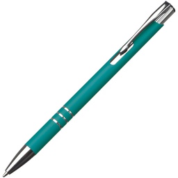 [900005384] Olovka kemijska metalna gumirana slim New Jersey tirkizna