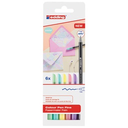 [000043654] Flomaster školski   6boja pastel Edding 1200/6 S