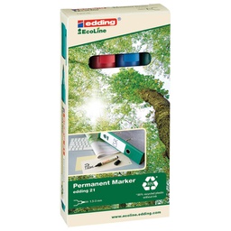 [000043722] Marker permanentni 1,5-3 mm okrugli vrh EcoLine Edding 21-4boje