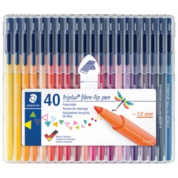 [000044021] Flomaster školski  40boja u pp kutiji Triplus Staedtler 323 SB40!!