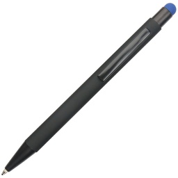 [000044320] Olovka kemijska metalna gumirana+touch pen YFA2665B Oslo crno/plava