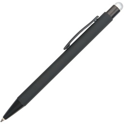 [000044323] Olovka kemijska metalna gumirana+touch pen YFA2665B Oslo crno/srebrna