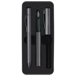 [000044373] Garnitura olovka kemijska+nalivpero Grip 2011 Edition Faber-Castell 201526 mat antracit!!