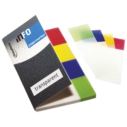 [000000815] Zastavica 20x50mm 4bojex40L Global Notes 5670-00 prozirna sortirano blister!!