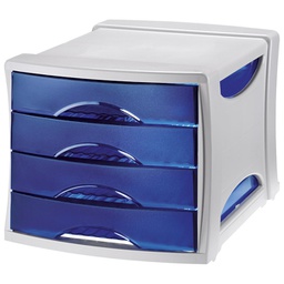 [000001290] Kutija s  4 ladice Intego Esselte 284530 sivo-prozirno dimljena