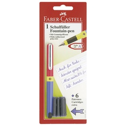 [000001487] Nalivpero školsko+6patrona Faber-Castell 149898 blister!!