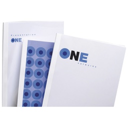 [000001610] Korice za termo uvez  6 mm 220g sjajne A4 pk100 GBC TC080670 bijele