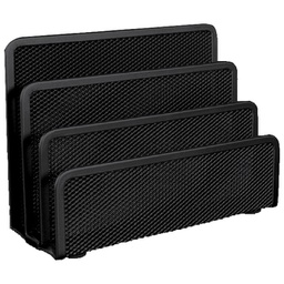 [000002635] Stalak za pisma žica 17,3x8x14 cm LZ-204 Fornax crni