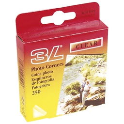 [000006950] Uglovi za fotografije samoljepljivi pk250 3L.(Djois)01774 prozirni blister