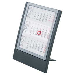 [000010394] Kalendar stolni-pomični 13x17,5cm metalik sivi