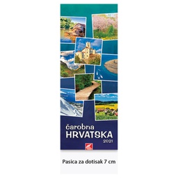[000012337] Kalendar "Čarobna Hrvatska" uski okomiti, 13 listova, spirala