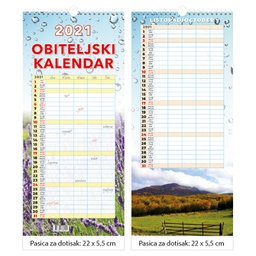 [000012338] Kalendar "Obiteljski kalendar" 13 listova, spirala