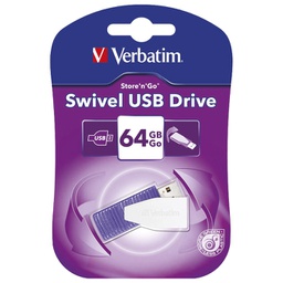 [000020727] Memorija USB 64GB Store'n'Go Swivel Verbatim 49816 ljubičasta!!