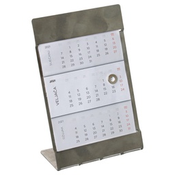 [000026343] Kalendar stolni-pomični 11,5x17,8 cm inox postolje