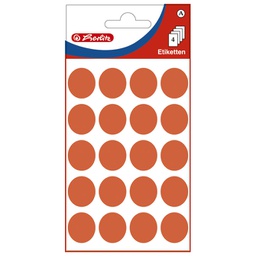 [000035640] Etikete slep fi-19mm pk4L Herlitz 11294303 crvene blister!!