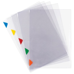 [000045301] Fascikl "L" 200my pvc A4+ pk5 Tarifold(Djois)511519 (oznake u boji) prozirni!!