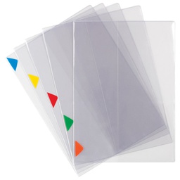 [000045304] Fascikl preklopni A4+ 200my pvc pk5 Tarifold(Djois) 511559 (unut.džep+oznake u boji) prozirni!!