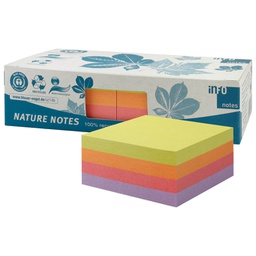 [000045469] Blok samoljepljiv kocka 75x75 mm 2x400L Nature Global Notes 5654-97box sortirano