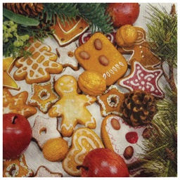 [000045527] Salvete troslojne 33x33cm pk20 Gingerbread Herlitz 40043661!!