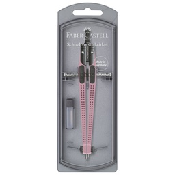 [000045592] Šestar s preciznim podešavanjem+mine Grip 2001 Faber-Castell - Write 174421 rozi blister!!