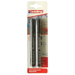 [000045526] Marker permanentni 1-5mm klinasti vrh Edding 2200 C crni pk2 blister!!