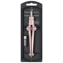 [000045596] Šestar s preciznim podešavanjem metalni+mine Stream Faber-Castell 174551 rose gold blister!!