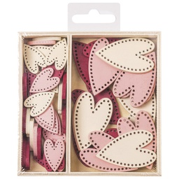 [000045611] Ukras drveni pk54 Srce duguljasto Knorr Prandell 21-8001307 sortirano blister!!