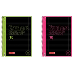 [000045849] Blok kolegij A4 crte  80L perforacija+4rupe Black neon Brunnen 10-67327 97!!