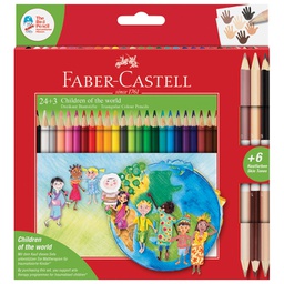 [000045904] Boje drvene  24boje trokutaste+3boje drvene obostrane Faber-Castell 201745 blister!!