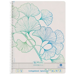 [000046850] Blok kolegij A4 karo  70L Greenline Ginkgo Herlitz 50033485
