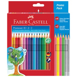 [000040279] Boje drvene  22boje Grip 2001+2olovke grafitne Grip 2001 Faber-Castell 201540