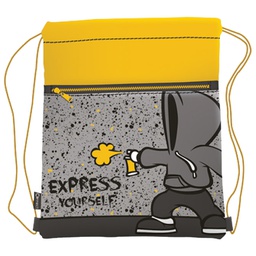 [000045057] Vrećica za tjelesni Express yourself Connect sivo-žuta!!